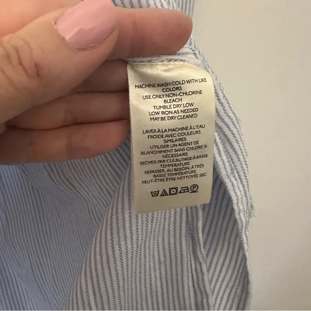 ⭐️ We The Free Blue Striped Button-Up Shirt - Picture 6 of 8